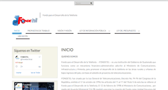 Desktop Screenshot of fondetel.gob.gt