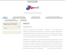 Tablet Screenshot of fondetel.gob.gt